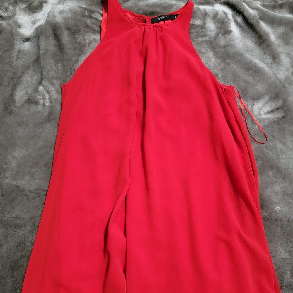 Ark & Co Red A Line Dress, Size Medium